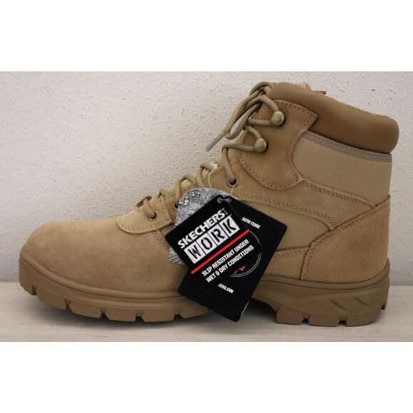 Skechers Tactical 200056 Men's Sz 13 Camel/Tan Work Wascana-Millit WP Work Boots - Picture 5 of 14